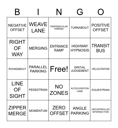 Ch. 9,10,11 Crossword Puzzle Bingo Card