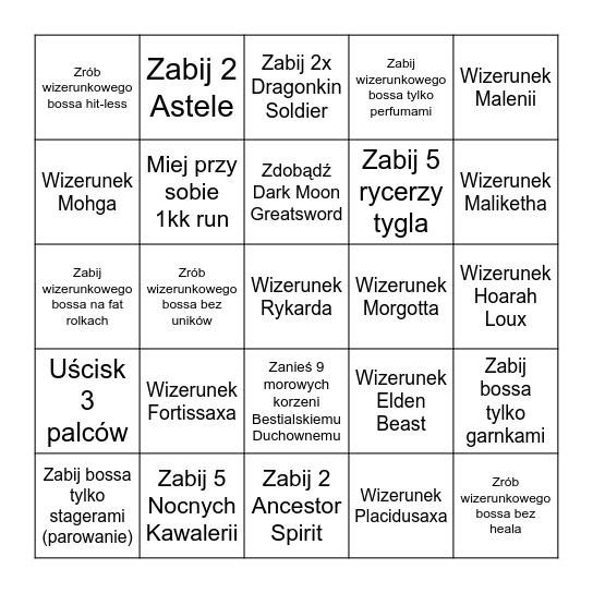 MaluszkoVe Bingo Card