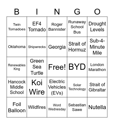 CNN 10 4/28/26 Bingo Card