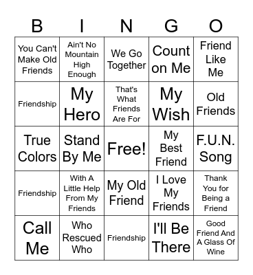 Man's Best Friend Bingo Card