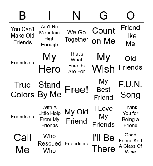 Man's Best Friend Bingo Card