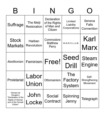 Unit 5-6 BINGO Card