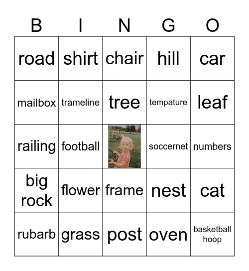 find me Bingo Card
