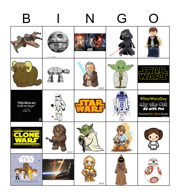 STAR WARS Bingo Card