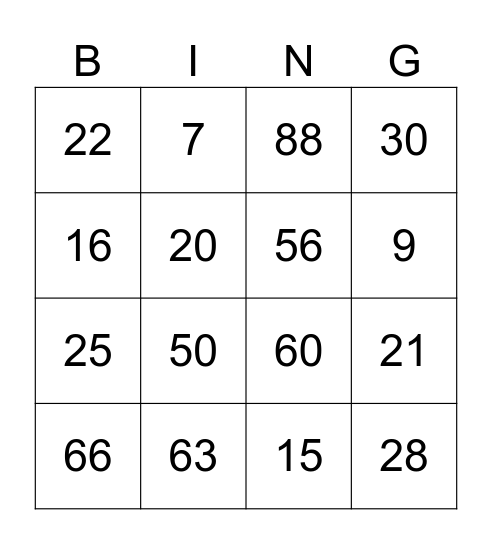 DETECTIVES DE NÚMEROS Bingo Card