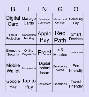 Mobile Wallet Bingo Card