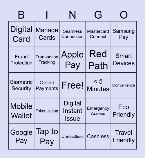 Mobile Wallet Bingo Card