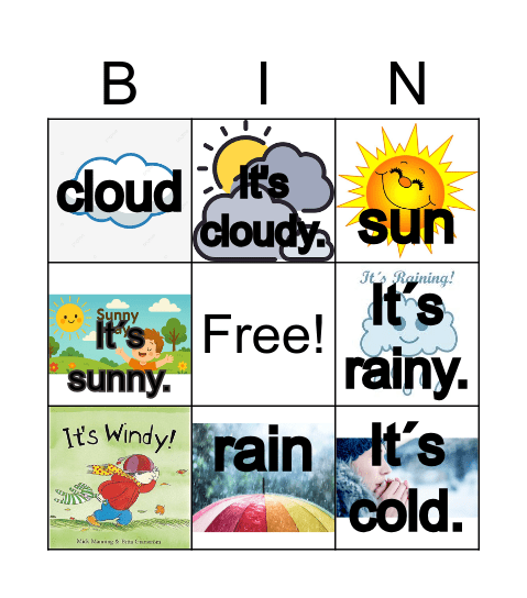 The Weather Bingo Card