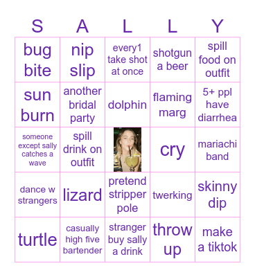 Sally's Bach🍹 Bingo Card