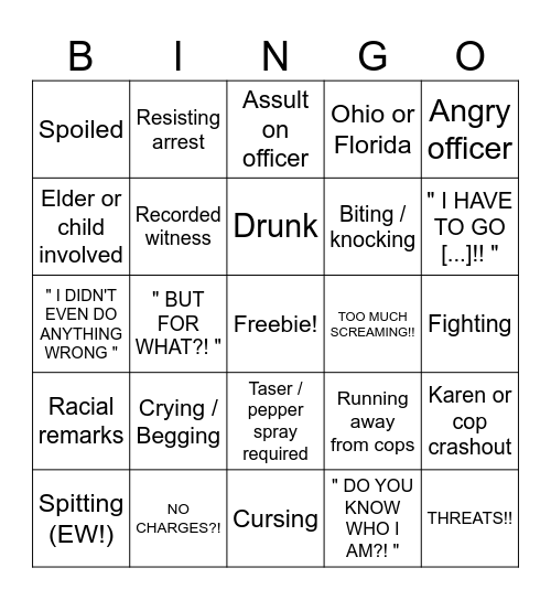 KAREN BINGO [ For reactions ! ] Bingo Card