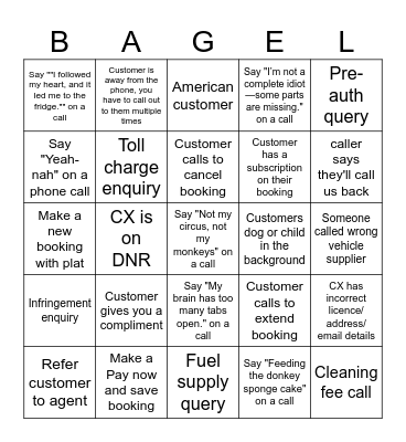 Bargain Bingo Card