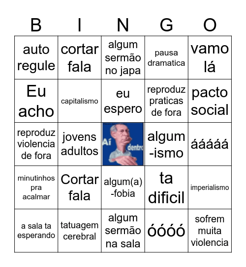 Bingo da Yara 2.0 Bingo Card