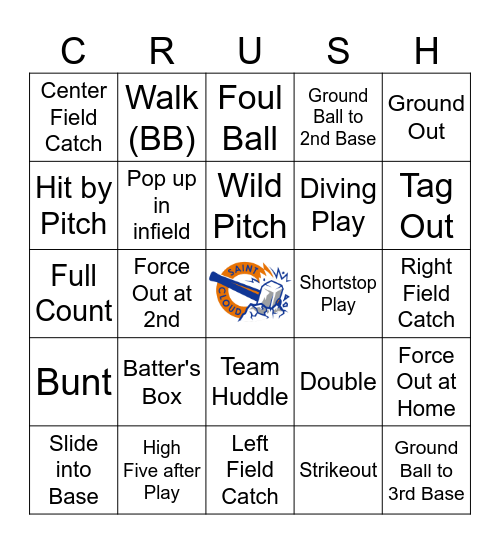 Elementary Day at the Ball Park Bingo Card