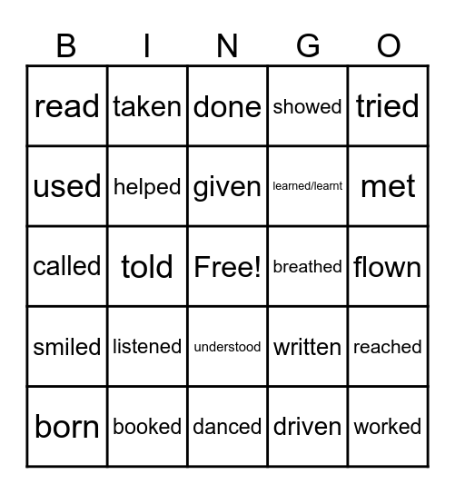 My Bingo Card