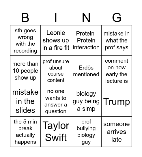 ICN Bingo Card