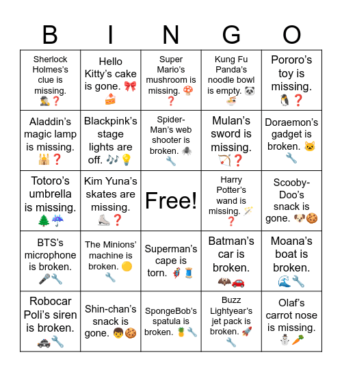 B16 L15 Admiral Yi Sun-sin’s ship is broken. 🚢🔧 Bingo Card