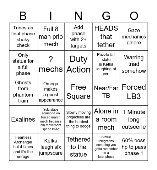ULTI BINGO Card