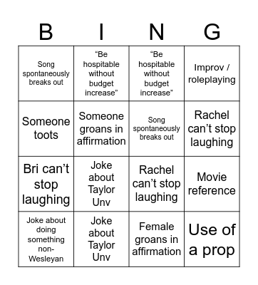 Hospital-INGO Bingo Card