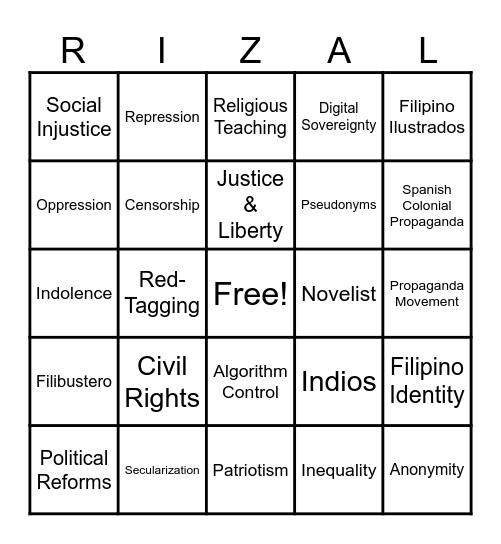 Journalism Bingo Card