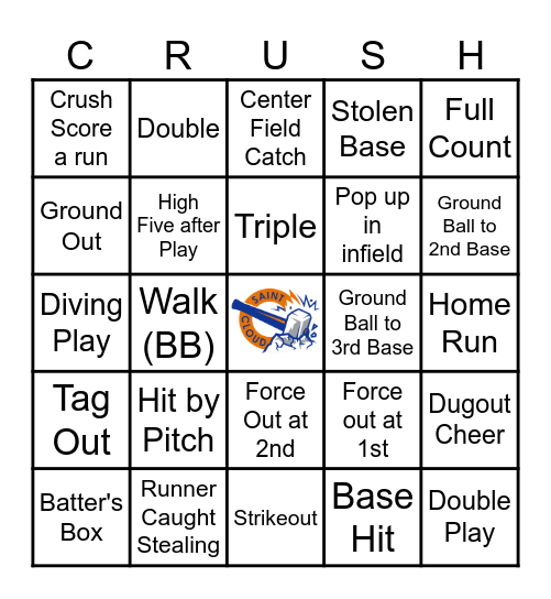 Elementary Day at the Ball Park Bingo Card