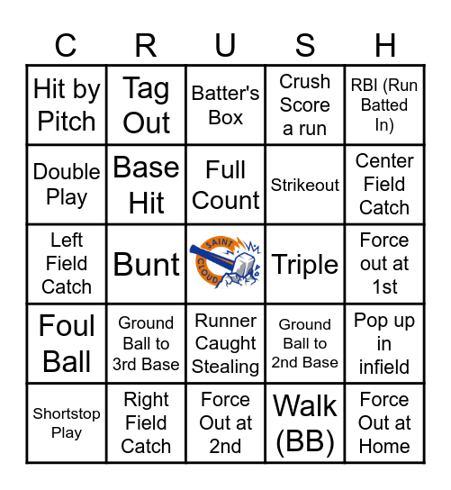 Elementary Day at the Ball Park Bingo Card