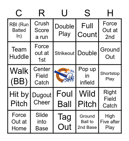 Elementary Day at the Ball Park Bingo Card