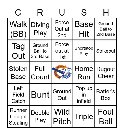 Elementary Day at the Ball Park Bingo Card