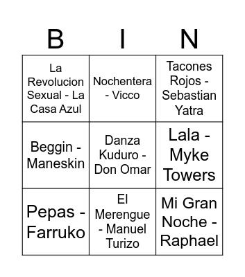 PREBODA BINGO PARTY Bingo Card
