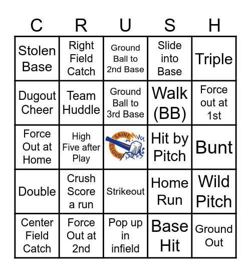 Elementary Day at the Ball Park Bingo Card