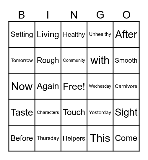 Happy Mother's Day Bingo Card