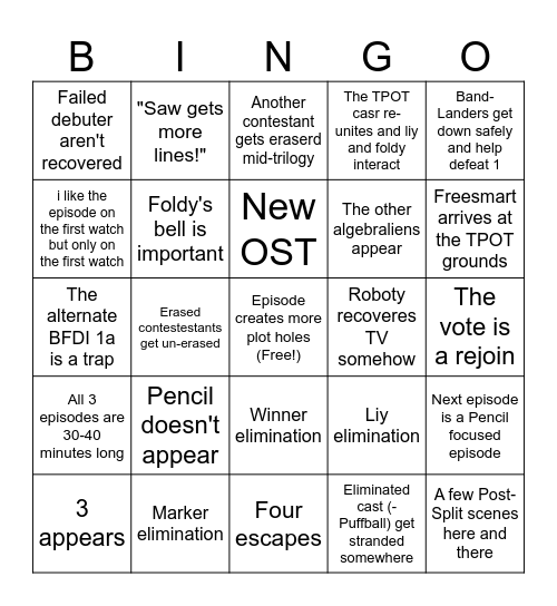 TPOT Trilogy (23-25) bingo Card