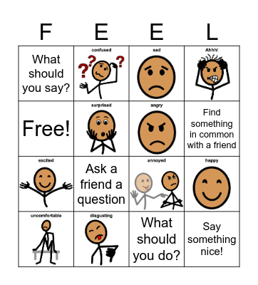 Emotions Bingo! Bingo Card