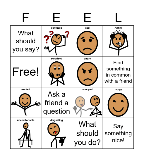 Emotions Bingo! Bingo Card