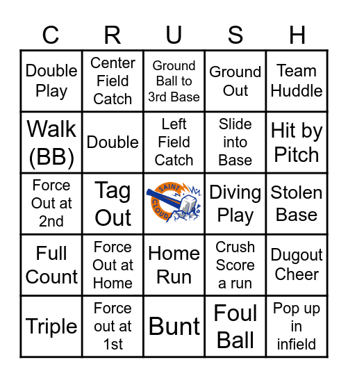 Elementary Day at the Ball Park Bingo Card
