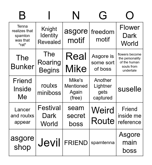 Chapter 5 Bingo Card