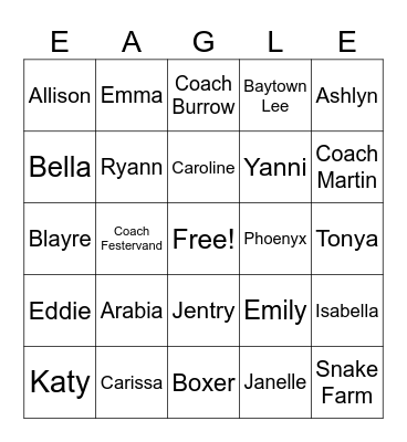Playoffs - Round 2 Bingo Card