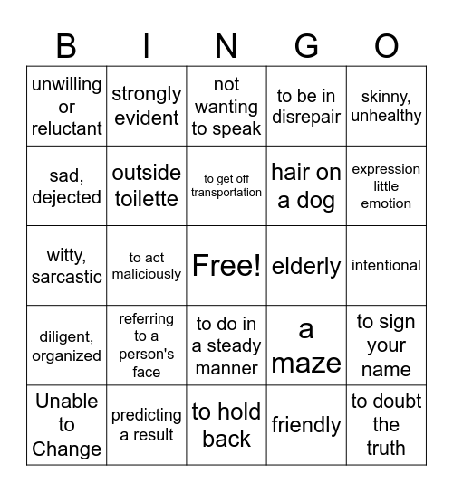 Hound Bingo Answer Key Bingo Card