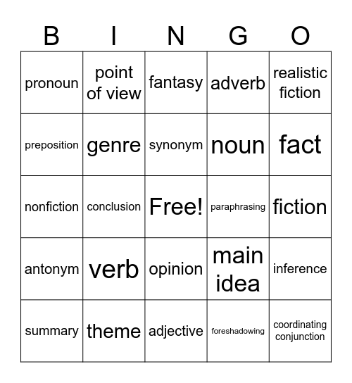 Bingo Card