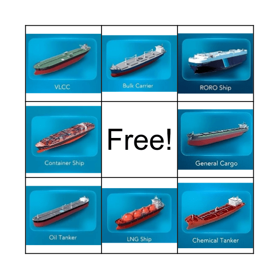 Freighter Bingo Card