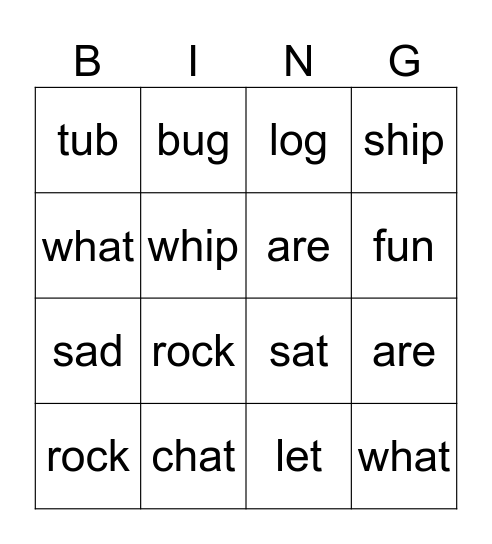 Bingo Card