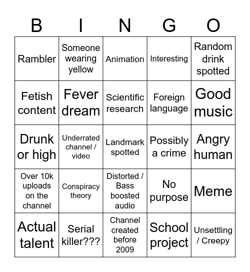 secreeetetttttttt heheehe ok please dont click Bingo Card