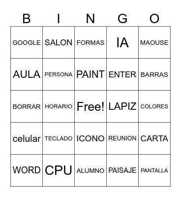SABERES DE ORO Bingo Card