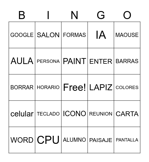 SABERES DE ORO Bingo Card