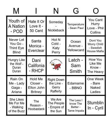 Road Trippin! Bingo Card