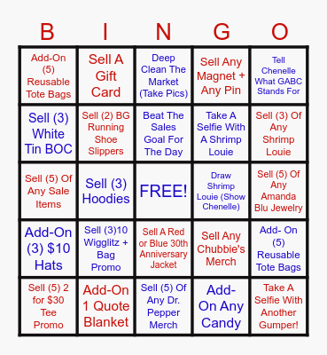 MARKET BINGO Card