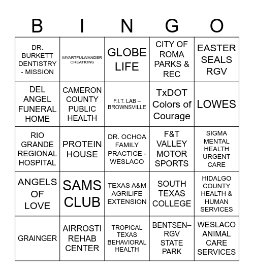 SAFETY & WELLNESS Bingo Card
