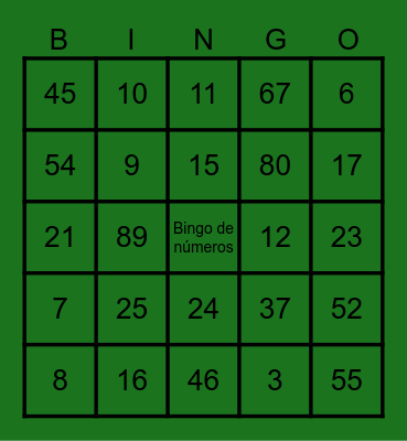 PAGALOGO Bingo Card
