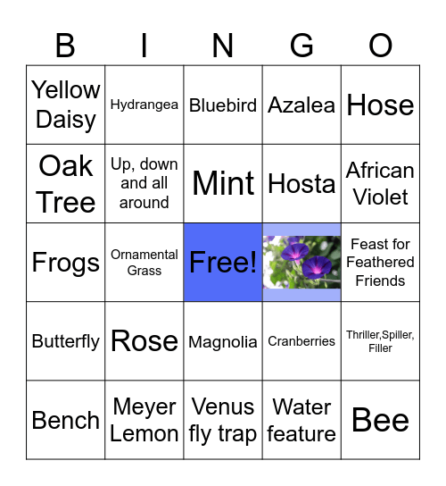 How Does Your Garden Grow with PIX? Bingo Card
