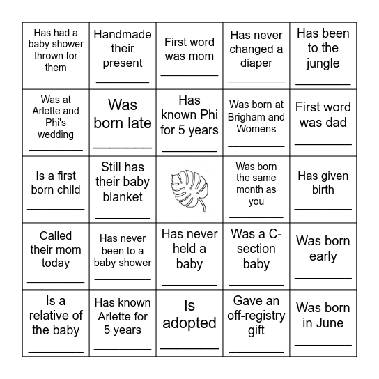 Find Someone Who... Bingo Card