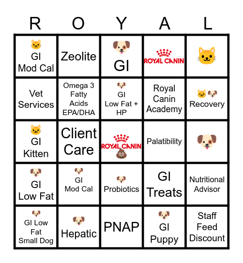GI Bingo Card